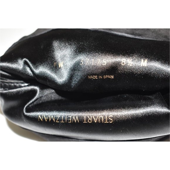 $700 STUART WEITZMAN Lafayette Slouch Boot OVER THE KNEE SUEDE BLACK 8.5 (JB25) - Picture 10 of 10